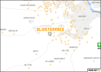 map of Olive Terrace