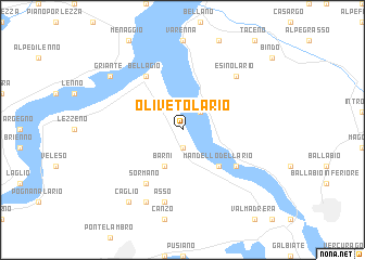 map of Oliveto Lario