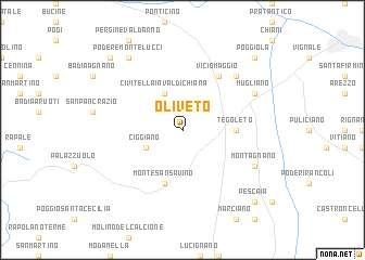 map of Oliveto