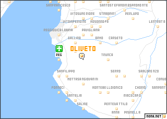 map of Oliveto