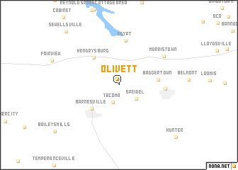 map of Olivett