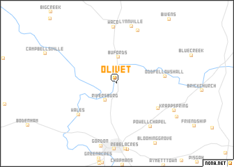 map of Olivet