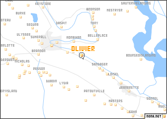 map of Olivier