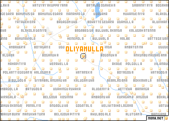 map of Oliyamulla