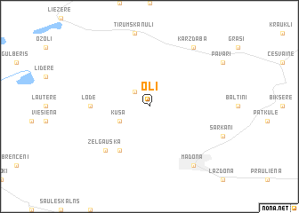 map of Oļi