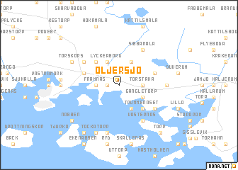 map of Öljersjö