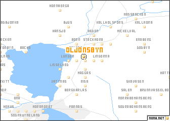 map of Oljonsbyn