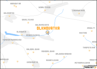 map of Olʼkhovatka