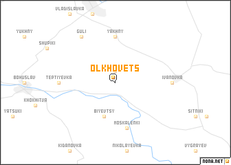 map of Olʼkhovets