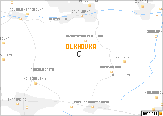 map of Olʼkhovka