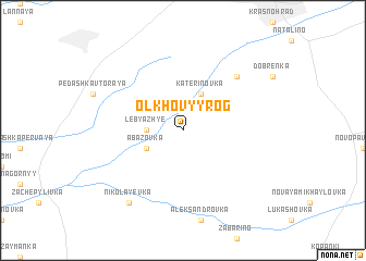 map of Olʼkhovyy Rog