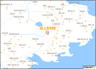 map of Ollamäe