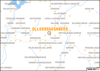 map of Olleros de Sabero