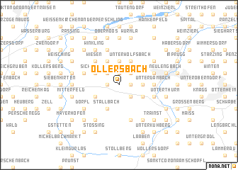 map of Ollersbach