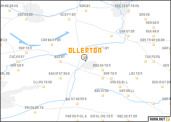 map of Ollerton