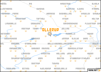 map of Ollerup