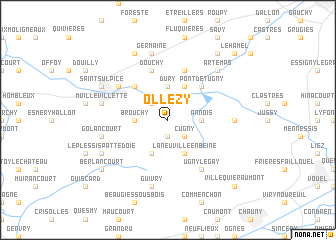 map of Ollezy