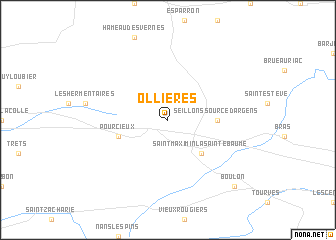 map of Ollières