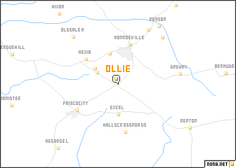 map of Ollie