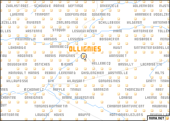 map of Ollignies