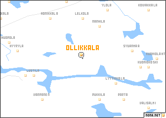 map of Ollikkala