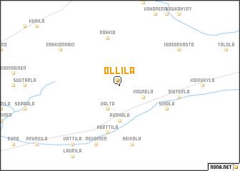 map of Ollila