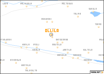 map of Ollila