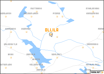 map of Ollila