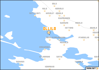 map of Ollila