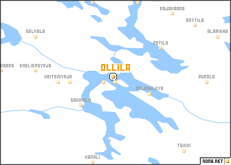 map of Ollila