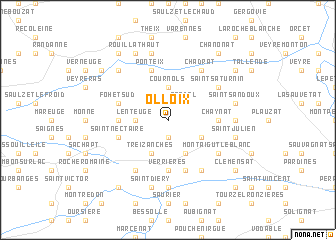 map of Olloix