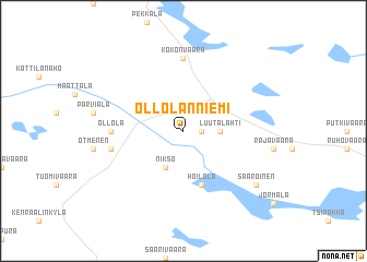 map of Öllölänniemi