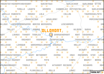 map of Ollomont