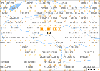 map of Olloniego