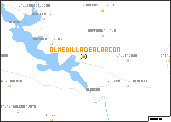 map of Olmedilla de Alarcón