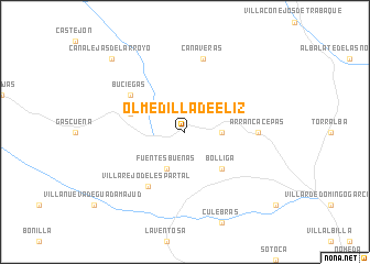 map of Olmedilla de Eliz