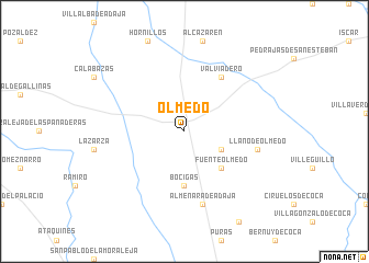 map of Olmedo