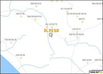 map of Olmedo