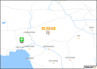 map of Olmedo