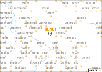 map of Olmet