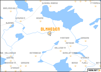 map of Ölmheden