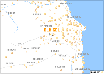 map of Olmi-gol