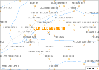 map of Olmillos de Muñó