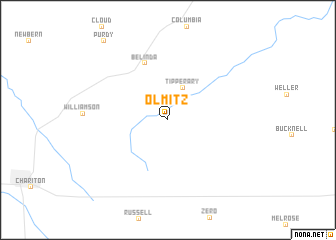 map of Olmitz