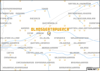 map of Olmos de Atapuerca