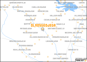 map of Olmos de Ojeda