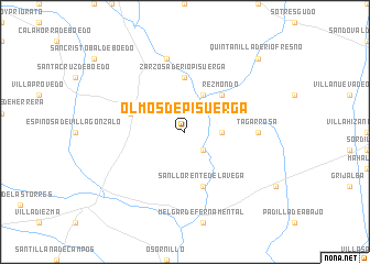 map of Olmos de Pisuerga