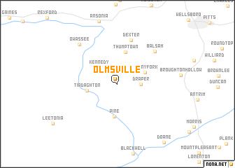 map of Olmsville