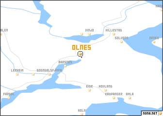 map of Olnes