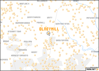 map of Olney Mill